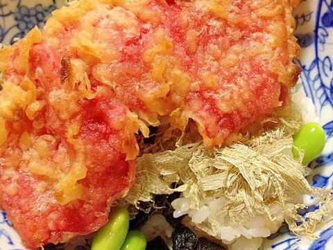 麺つゆ無くても♪美味しい天丼〜紅生姜の天ぷら〜